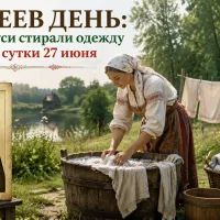 Женщина стирает одежду