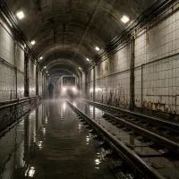 Метро с водой