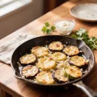 Жареные кабачки и баклажаны