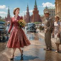 Модел дома Dior в Москве