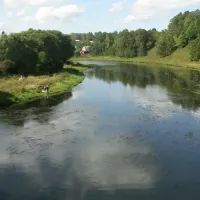 Вид на реку в Рузе