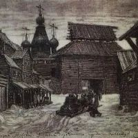 А. М. Васнецов. У стен Деревянного города