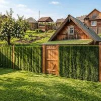 Забор из искусственного газона