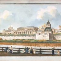 Тайницкая башня в конце XVIII столетия на акварели Франческо Кампорези