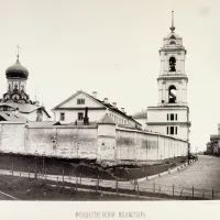 Монастырь в альбоме Найденова (вид с севера), 1881 год