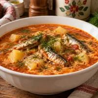Суп с килькой