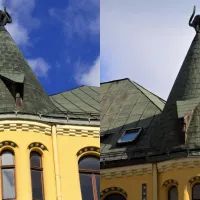 Дом с чёрными котами в Риге