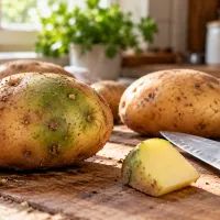 Зеленый картофель