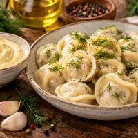 Пельмени, соус