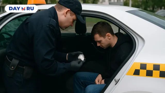 Пассажир такси попался на перевозке