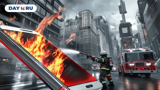 Телефон горит