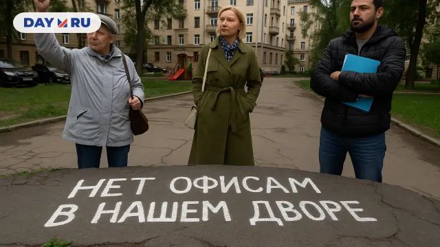 Жители отбили двор