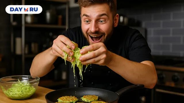 Шеф-повар делает оладьи хрустящими