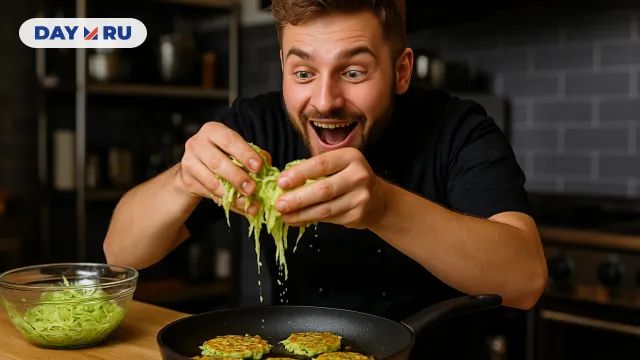 Шеф-повар делает оладьи хрустящими