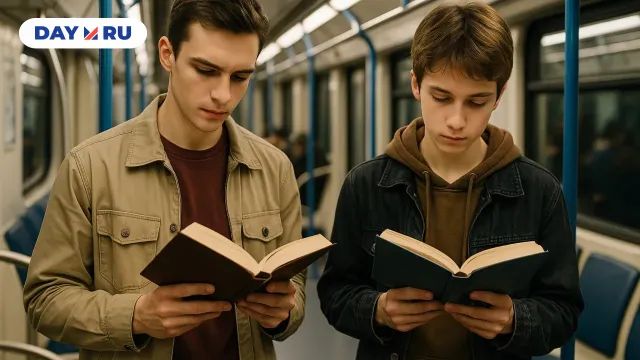 Парни читают