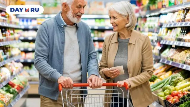 пенсионеры в супермаркете