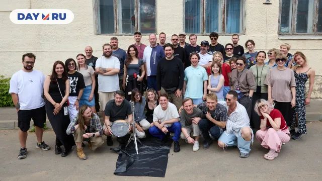 Кадр со съёмок