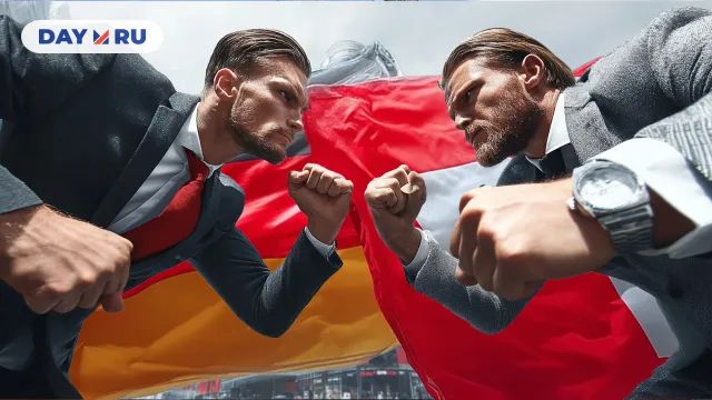 Немцы и швейцарцы борются Немцы и швейцарцы борются