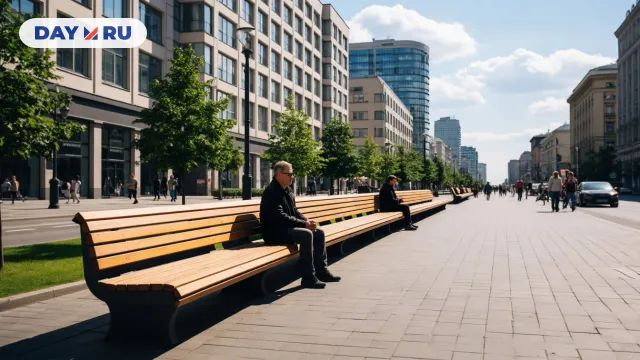 Длинная скамейка