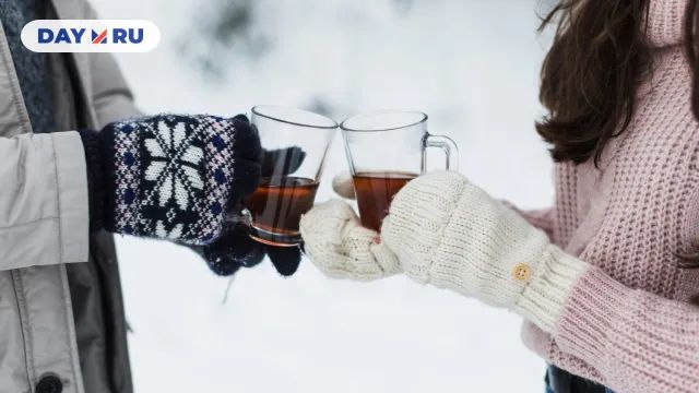 Зима, чай, руки