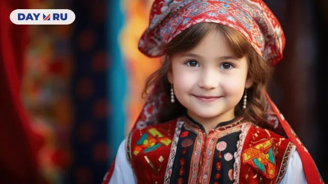 Девочка в национальном костюме