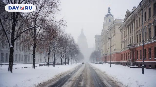 Первый снег в Москве