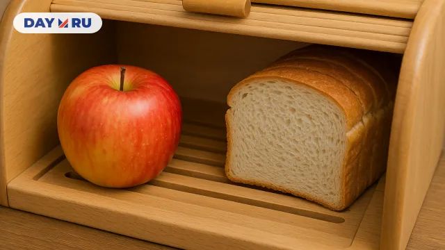 яблоко и хлеб