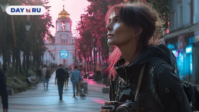 Город, турист