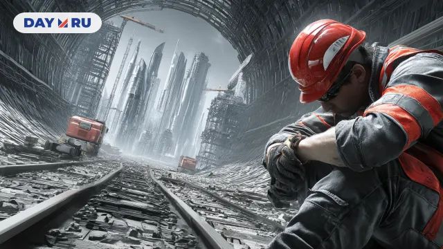 Строительство метро, арт