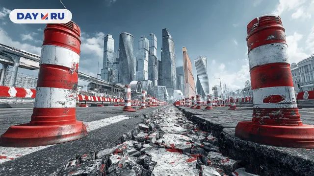 Арт, ремонт дороги