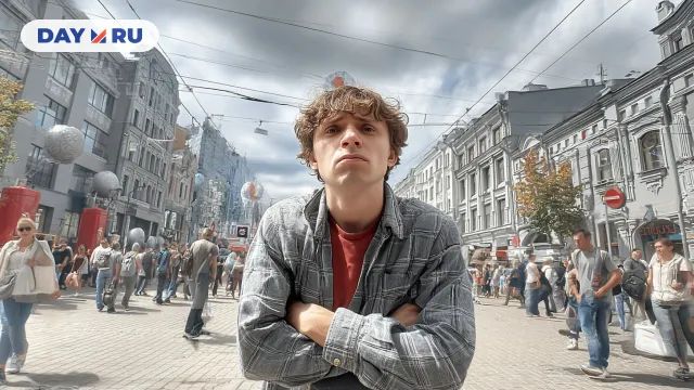 Арт, недовольный человек на Арбате