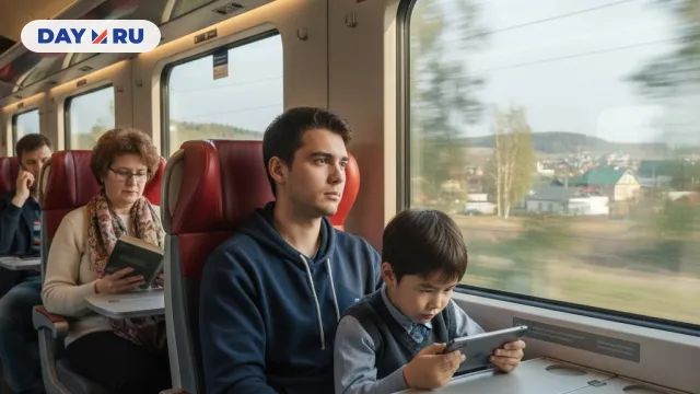 Поезд, пассажиры