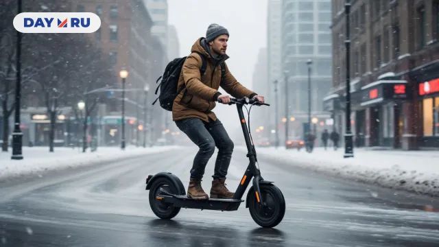 Электросамокат, мужчина