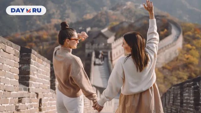 Китай, туристки