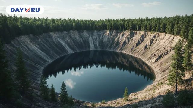 Озеро в метеоритном кратере