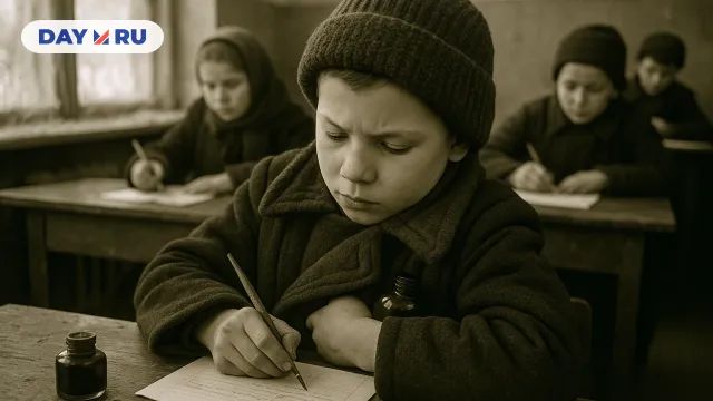 В школе, арт