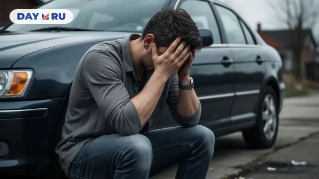 Грустный мужчина, арт