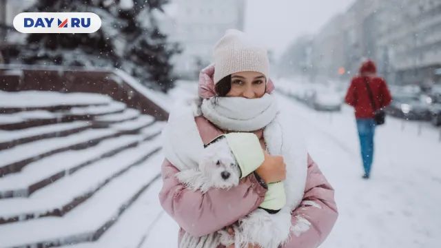 Зима, девушка