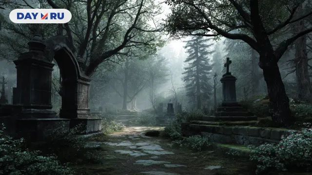 Кладбище, арт