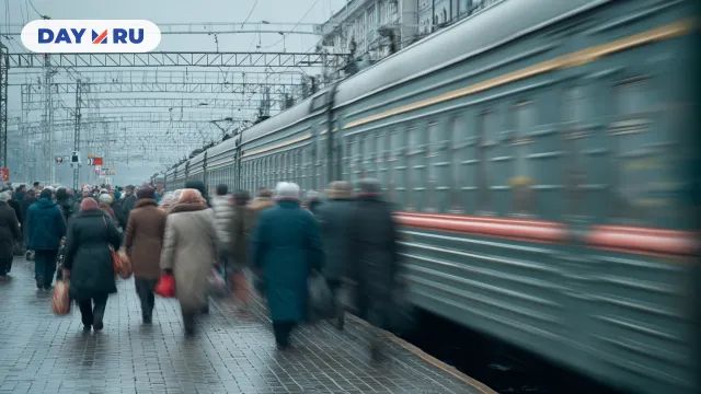 Поезд, люди