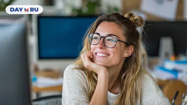 Женщина на работе, арт