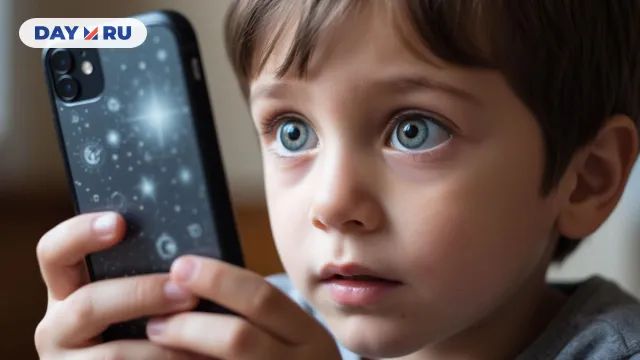 Ребенок, смартфон