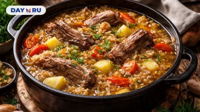 Томлёные щи из квашеной капусты по-деревенски