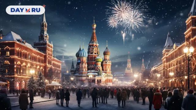 Новогодняя ночь в Москве