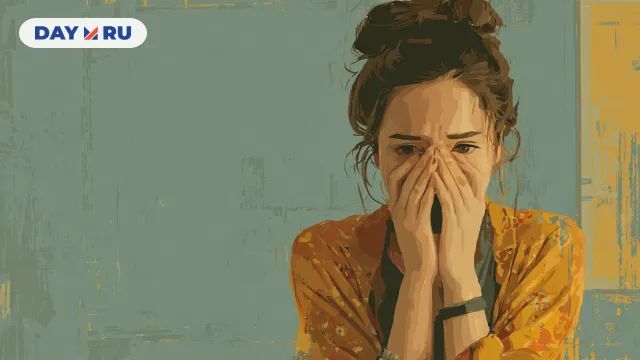 Женщина плачет, арт