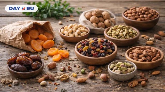 Орехи, сухофрукты