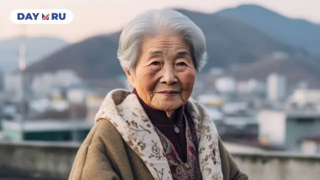 Пожилая китаянка