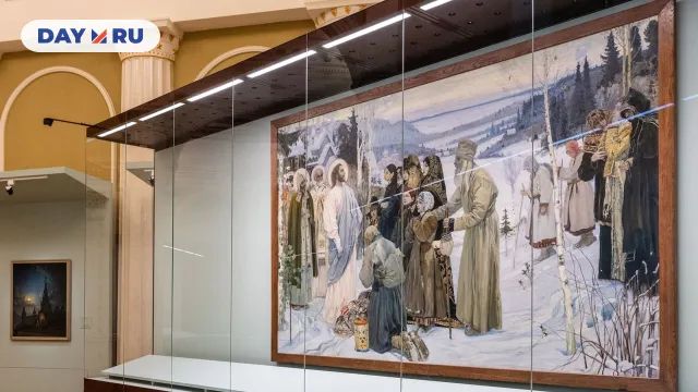 Картина на выставке