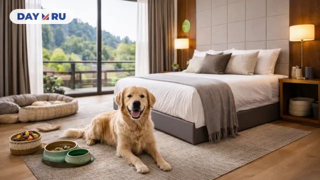 Собака в отеле 