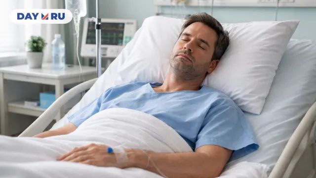 Пациент в больничной палате